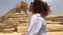 Day Tour to Giza pyramids sphinx Egyptian museum bazaar camel ride Nile cruise