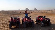 Quad Bike Trip during sunset around Pyramids, evening attend the sound & light show at Giza Pyramids with Dinner
