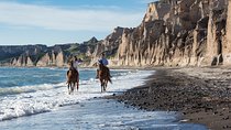 Santorini Horse Riding to Black Sandy Beach