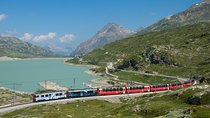 From Lake Como or Milan: Bernina Red Train Tour 