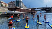 Stand-Up Paddleboarding on the Vltava River in Prague