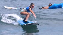 Beginner surf lesson for kids