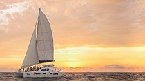 Luxury Sailboat at Sunset in Cancun