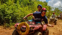 Atv Single from Cancun plus Ziplines circuit and Cenote swim experience