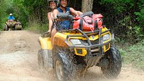 ATV Adventure through the Mayan Jungle. A Cenote, Zip lines