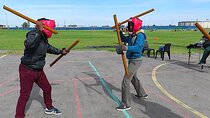 Stick Fighting (indigenous sport) with a Youth Club Founder w/ Kids add-on