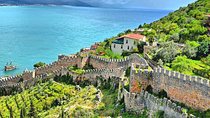 from city of Side: Alanya city tour with lunch and boat trip