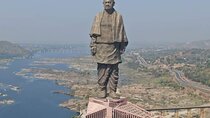 Golden triangle with Statue of unity