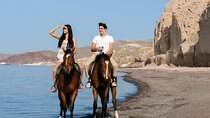 Santorini: Horse riding to the Black Sandy Beach (Eros beach)