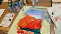 Alcohol Ink Landscape Art Class in Estes Park