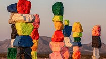 California Desert, Seven Magic Mountains and Las Vegas Sign