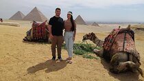  Private Trip in Giza pyramids ,Sakkara and Dahshur pyramids Lunch Camel Ride