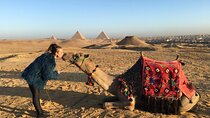 Camel Ride Trip at Giza Pyramids During Sunrise Or Sunset