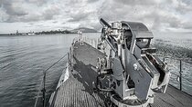 Battleships of World War II at Pearl Harbor from Maui