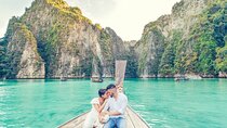 Holiday Travel Photoshoot with Long-tail boat Phi Phi Islands