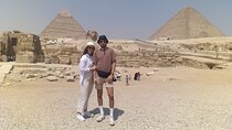 Giza pyramids, Egyptian museum and local bazaars from Cairo airport