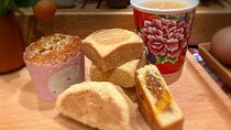 Pineapple Pastry with Egg Yolk, Longan Cake, High Mountain Oolong Tea. Taiwan Traditional Dessert Experience-D (Taipei Cooking Class)