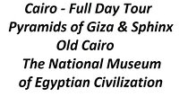 Full-Day Private Tour of Cairo with Pick Up