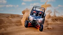 Polaris 1000CC 4Seater Buggy Rental in an open Desert Safari
