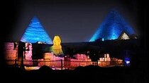 sound and light spectacular at Giza pyramids