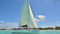Navigate Plus Catamaran to Isla Mujeres & Beach club & Open Bar
