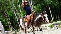 4 activities in 1 Horse Riding, ATV Shared, Cenote & Ziplines from Cancún