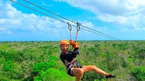 Zipline & Cenote Swim Cave & Shared ATVS From Playa del Carmen