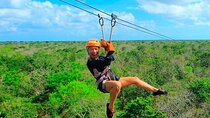 Amazing Combo: Rappel & Ziplines - Snorkeling & Shared ATVS from Riviera Maya