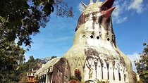 Borobudur Sunrise from Punthuk Setumbu, Unique Chicken church & Merapi Volcano