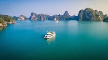 5 Star Halong Cruise - 6 Hours Cruising - Buffet Lunch - Sunset Party with Wine 