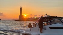 Private Sunset boat trip in Chania, Crete (price is per group)
