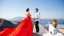 Santorini Flying Dress Photo Session