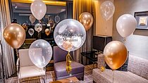 Birthday celebration surprise with balloon decoration!