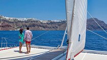 Santorini Cruise on Catamaran with BBQ & Open Bar
