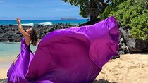 Flying Dress Photo Shoot in Maui