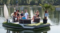 Vienna: E-Boat Rental on Danube: Private Floating Island