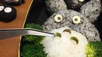 Making a bento box with cute character look in Japan