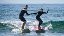 small group surf lesson in Playa de las Américas,Tenerife