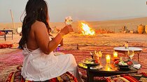 Magical dinner and sunset in Agafay desert