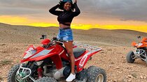 From Marrakech: Quad Bike and Dinner Show in Agafay Desert