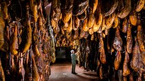 Tour through the Iberian ham drying room and Seville - pick up at the Hotel