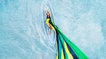 Flying Dress Clear Kayak/Boat Drone Photo Shoot in Montego Bay 