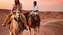 Sunset & Camel Ride & Dinner in Desert Agafay Marrakech 