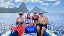 St. Lucia Private Boat to Soufriere:Snorkeling, Sightseeing,Beach