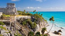 5x1 Tour: Tulum Coba Cenote Mayan Village and Playa del Carmen 