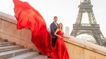 Private Flying Dress Photoshoot Experience by the Eiffel Tower