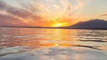 Marbella- sunset from a sailboat with drinks