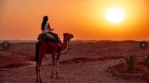 Evening sunset, desert dancing and test morocco food in Agafay desert