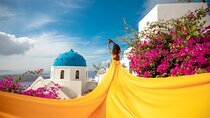 Flying Dress Photoshooting Santorini 