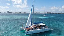 Cancun to Isla Mujeres Catamaran with Snorkel and Beach Club